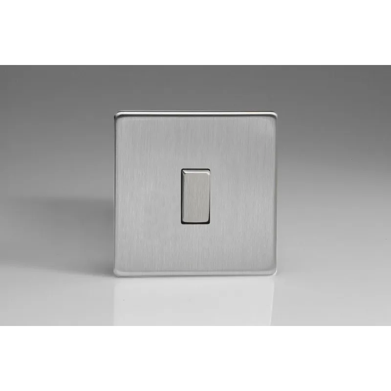 Interrupteur design haut de gamme rocker switch finition acier brossé