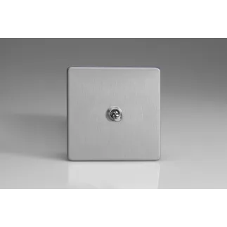 Interrupteur Design Va et Vient à Levier "Toggle Switch" (goutte d'eau) Acier Brossé