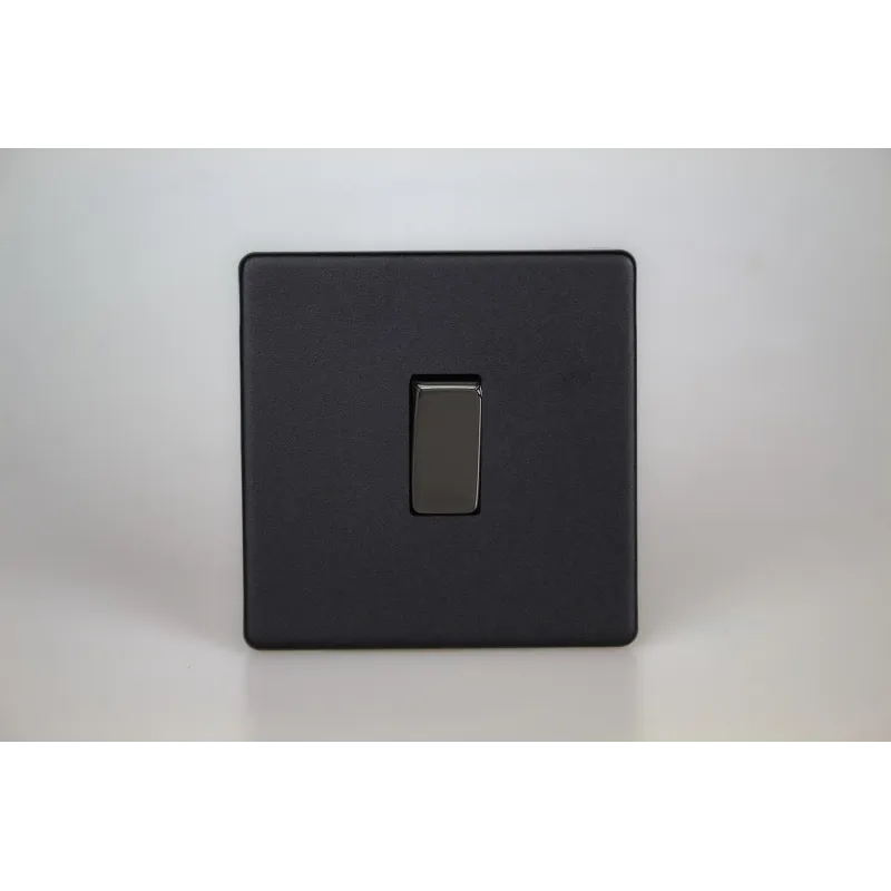 Interrupteur design haut de gamme rocker switch finition noir mat