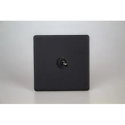 Interrupteur design toggle switch haut de gamme finition Noir Mat