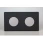 Plaque Composable Double Noir Mat