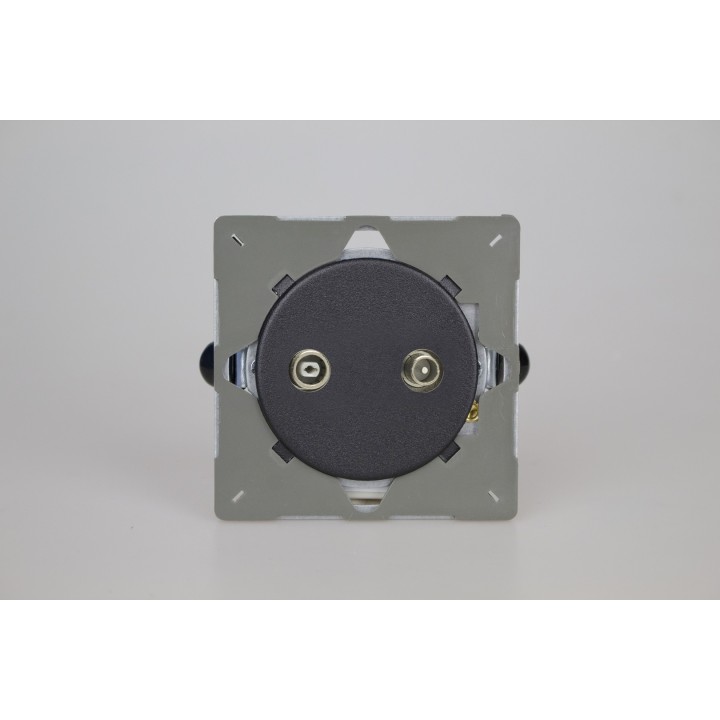 Module Prise TV/FM Noir Mat