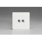 Double Interrupteur Toggle Switch Blanc Mat