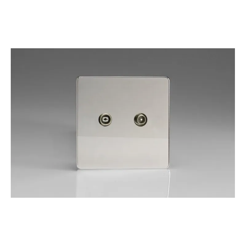 Prise Antenne / TV Design Chrome Miroir