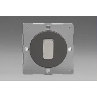 Interrupteur toggle design haut de gamme finition acier brossé