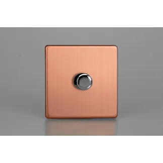 Interrupteur toggle design haut de gamme finition cuivre brossé