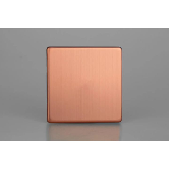 Obturateur cache cuivre brut or rose