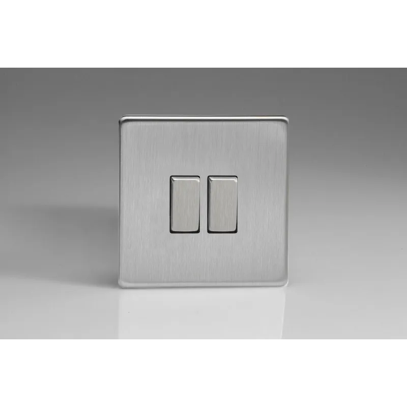 Interrupteur Rocker Switch + Permutateur Acier Brossé