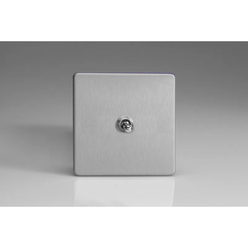 Bouton Poussoir Design Toggle Switch Acier Brossé